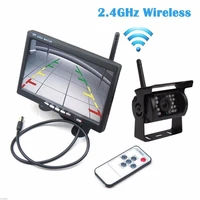 2 4g wifi wireless car backup cameras ir night waterproof with 7 car rear view monitor for rv truck bus parking assistance