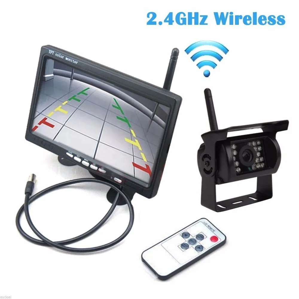 Камера заднего вида автомобильная 2 4 ГГц Wi Fi ИК|Камеры для авто| |