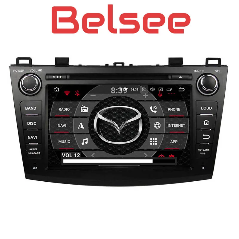 Автомагнитола Belsee для Mazda стерео система на Android 2009 с IPS экраном 8 ядер 2 Din Bluetooth GPS