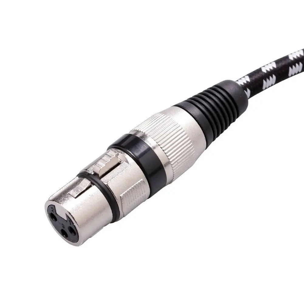 4 шт. XLR DMX кабели 3 контакта штекер гнездо фута/1 м для сценического прожектора и