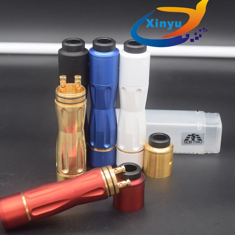Оригинал SUB TWO mod kit испаритель 18650 Батарея Латунь красная медь 24 мм корпус VS Get Low V3