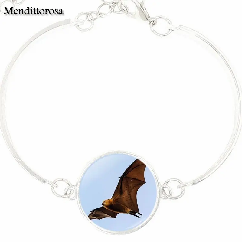 Cutest little bat ever Logo Steampunk Jewelry Glass Cabochon Bracelet Bangle For Women Party Gift | Украшения и аксессуары
