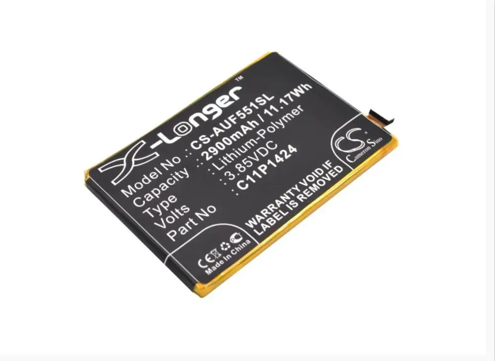 Аккумулятор Cameron Sino 2900 мАч для ASUS Z008D Z00AD ZB552KL ZE550ML ZenFone Go Dual SIM TD-LTE C11P1424 | Мобильные