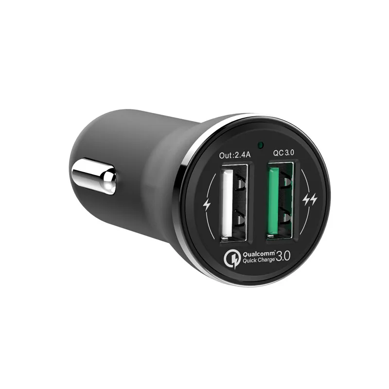 Автомобильное двойное USB быстрое зарядное устройство Быстрая зарядка 3 0 для