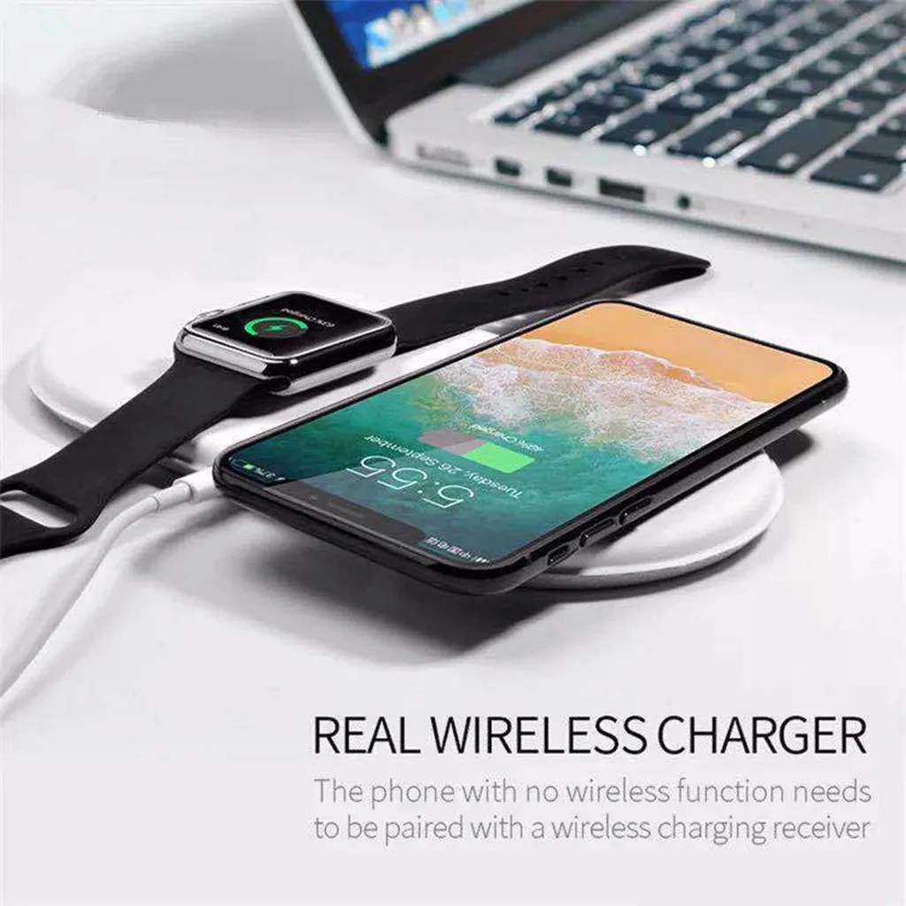 Беспроводное зарядное устройство HIPERDEAL быстрая зарядка AirPower для iWatch iPhone Airpods 2
