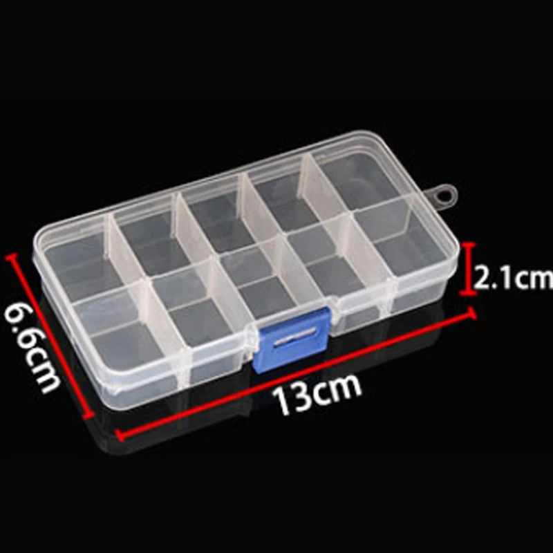 1pcs Box Storage Plastic Organizer Case Jewelry Adjustable Clear Craft Grid Compartment |