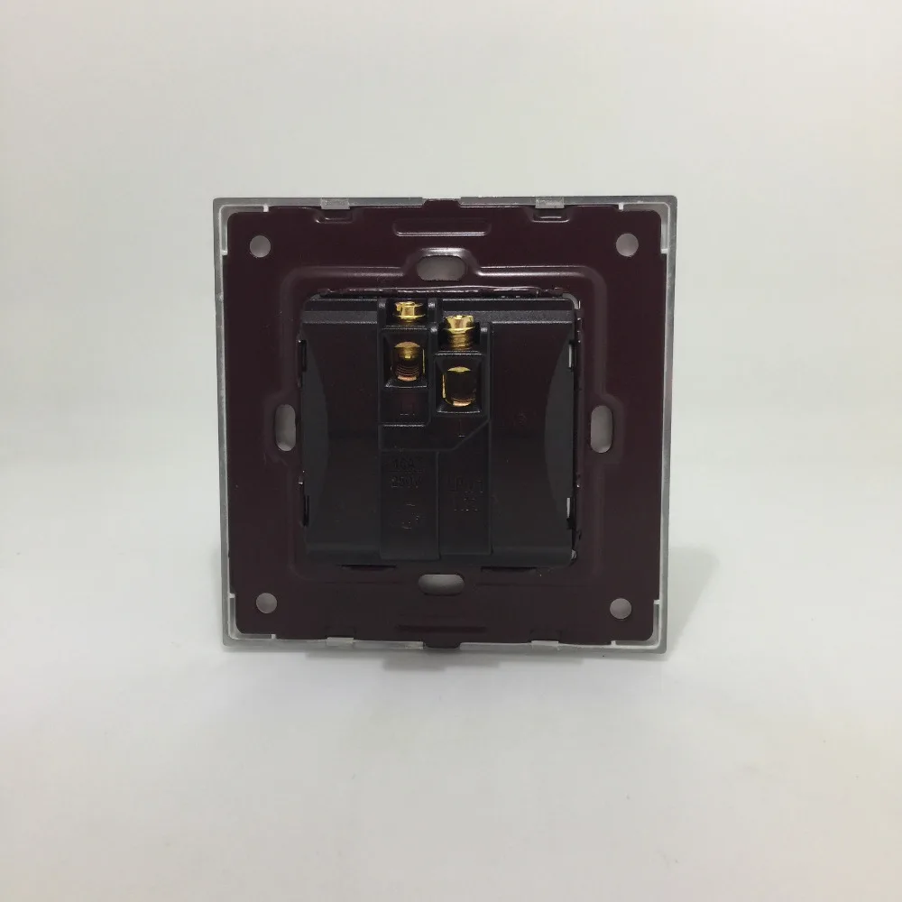 New Doorbell Switch Black Crystal Glass Panel AC 110~250V Home Wall Free Shipping | Обустройство дома