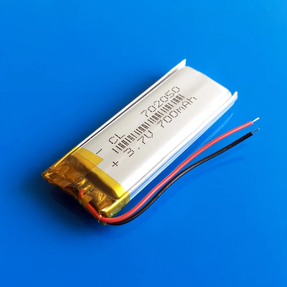 3 7 В 700 мАч перезаряжаемая lipo батарея Лев полимерный литиевый 702050 для MP3 MP4 GPS DVD