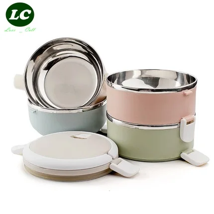 

FREE SHIPPING LUNCH BOX UTENSIL Stainless steel high quality insulated box multi-layers bento box of new heat preservation pot