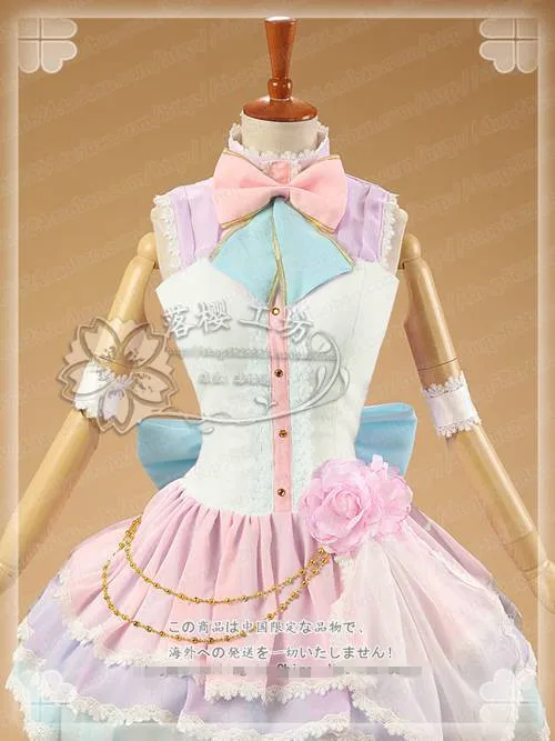 Аниме! Lovelive Minami Kotori милое розовое платье с изображением ангела на день рождения