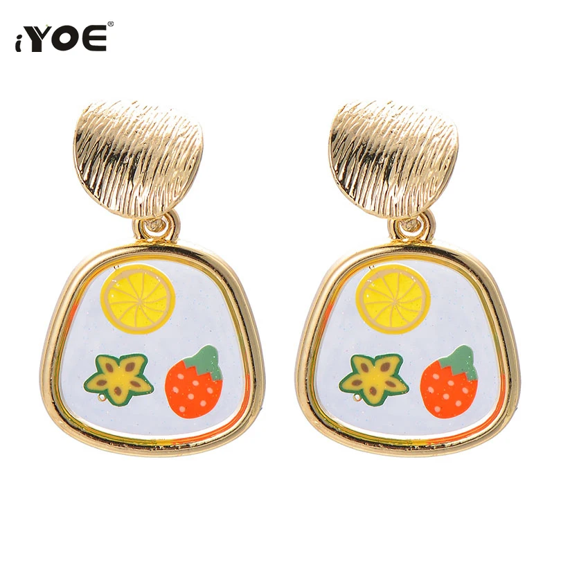 Женские серьги ракушки IYOE Boho круглые в форме сердца золотые винтажные летние с