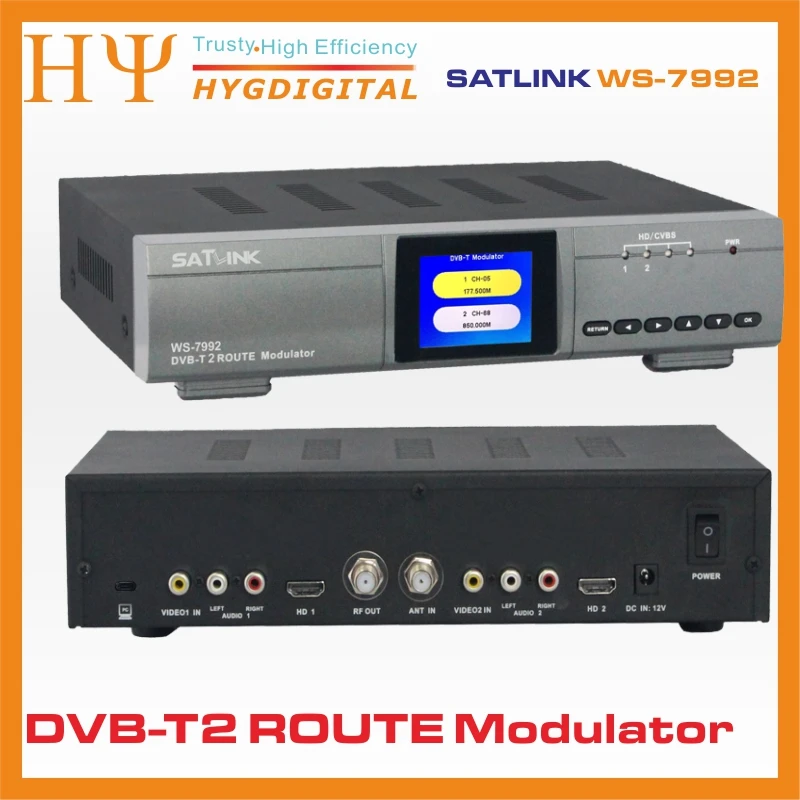 Original Satlink WS-7992 Modulator 7992 SATLINK 2 channel HD DVB-T RF / AV | Электроника