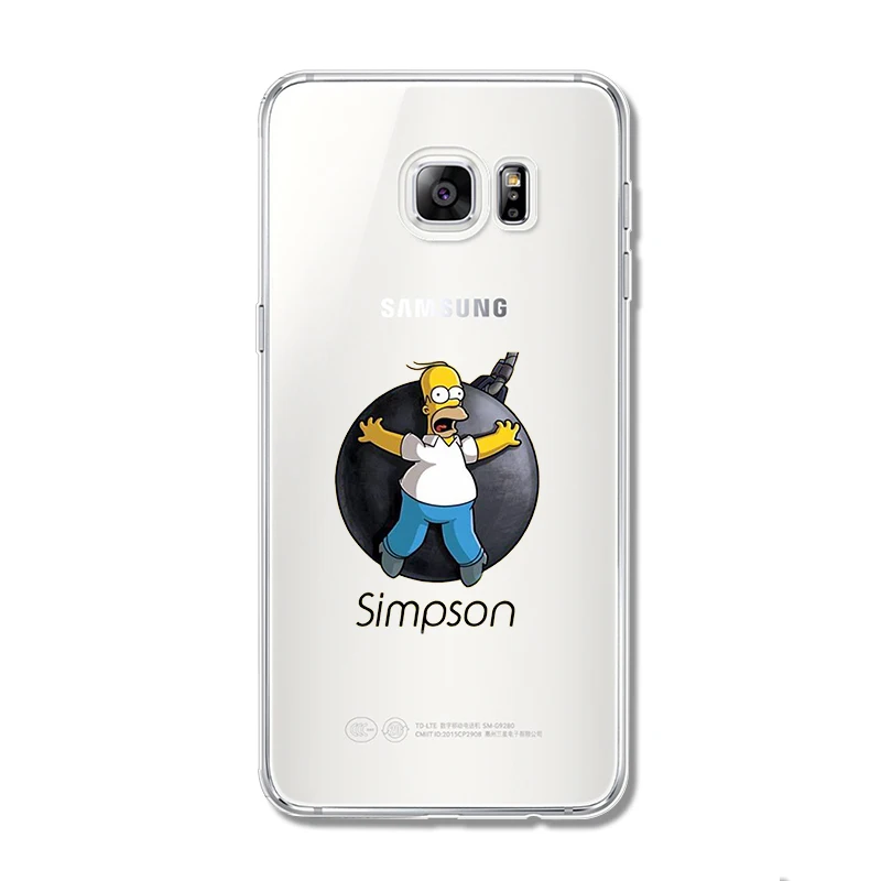 Cute Cartoon SpongeBob soft phone case for samsung Galaxy J7 J5 J3 2016 2017 S6 S7 S8 edge A5 A3 A7 S9 Plus Note 4 5 8 9 Cover |