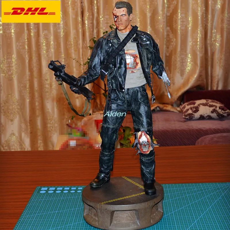 

21" The Terminator Statue Arnold Schwarzenegger Bust T800 Full-Length Portrait PF Battle Damage Ver GK Action Figure Toy B1013