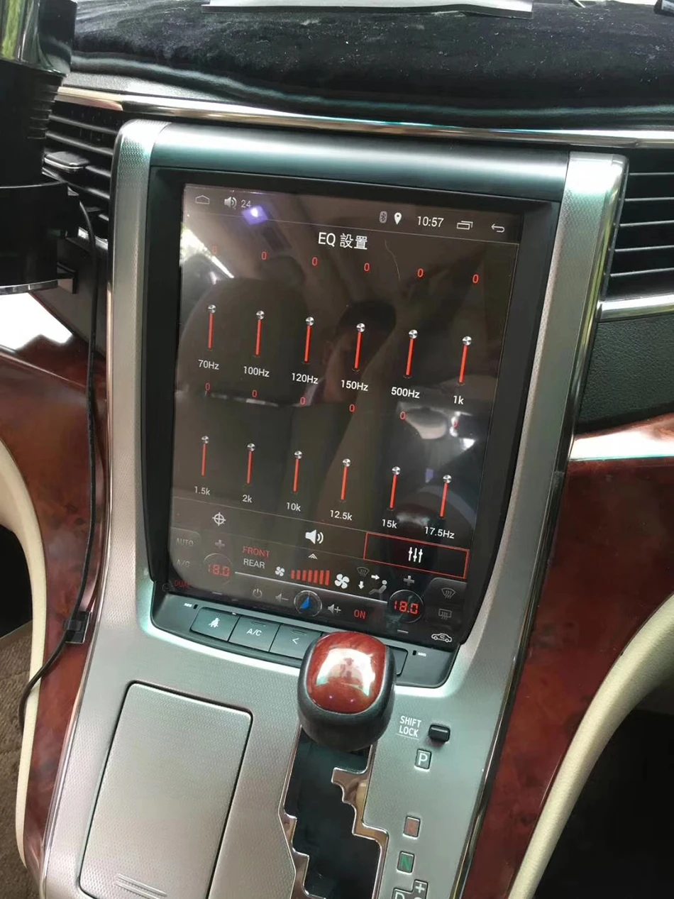 12," Tesla стиль Android 7,1 Автомобильный мультимедийный радио плеер для Toyota Alphard 2007-2013 gps Карта Навигация без dvd wifi авто