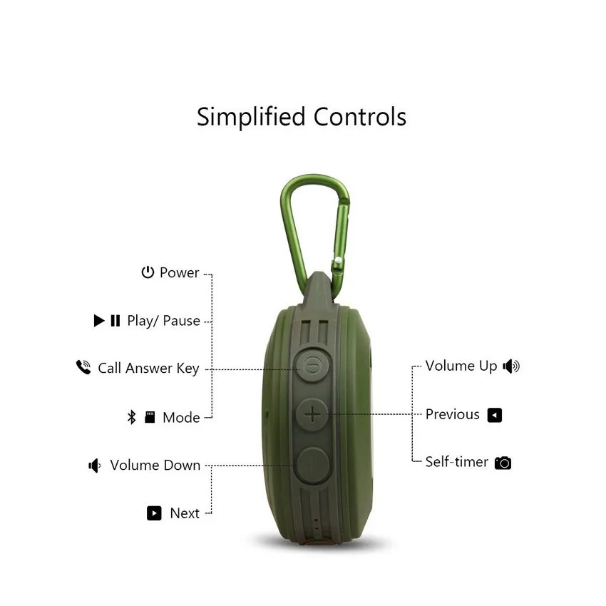 MIFA F10 Outdoor Wireless Bluetooth 4.0 Stereo Portable Speaker Built-in mic Shock Resistance IPX6 Waterproof with Bass | Электроника