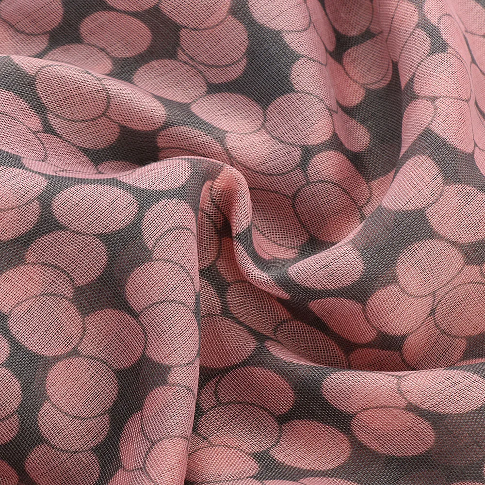 1 шт. Женский мягкий длинный шарф с вуалью большой шаль палантин розовый серый в