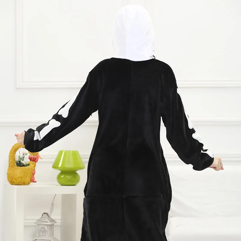 2016 осенне зимние фланелевые пижамы с милыми рисунками животных и черепами для