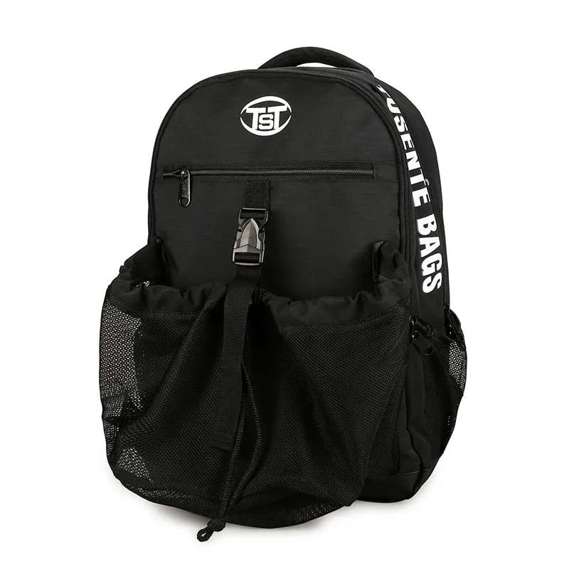 Black Men's Gym Bags Basketball Backpack School Bags For Teenager Boys Backpacks Large Women Laptop Bag Football Net Bag XA172ZC - Цвет: Black