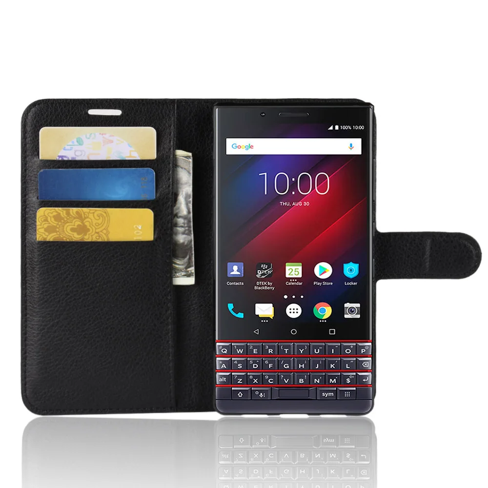 Модный чехол бумажник из искусственной кожи для Blackberry Key 2 LE/Key lite защитный книжка