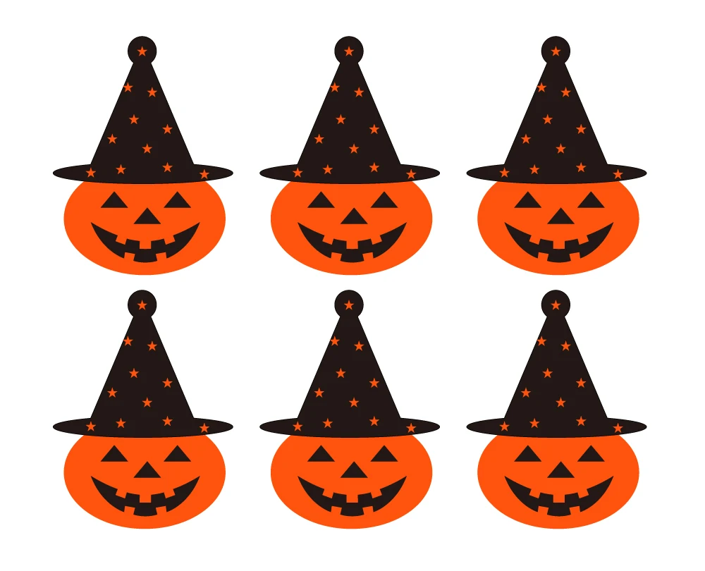 52x69mm HAPPY HALLOWEEN PUMPKIN MAN Self-adhesive paper sticker for festival decoration, 1600 pcs/lot, Item No. FE16