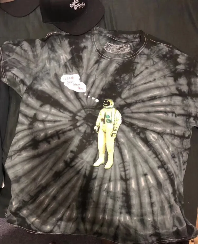 Футболка 19ss Astroworld для мужчин и женщин тенниска с короткими рукавами в стиле