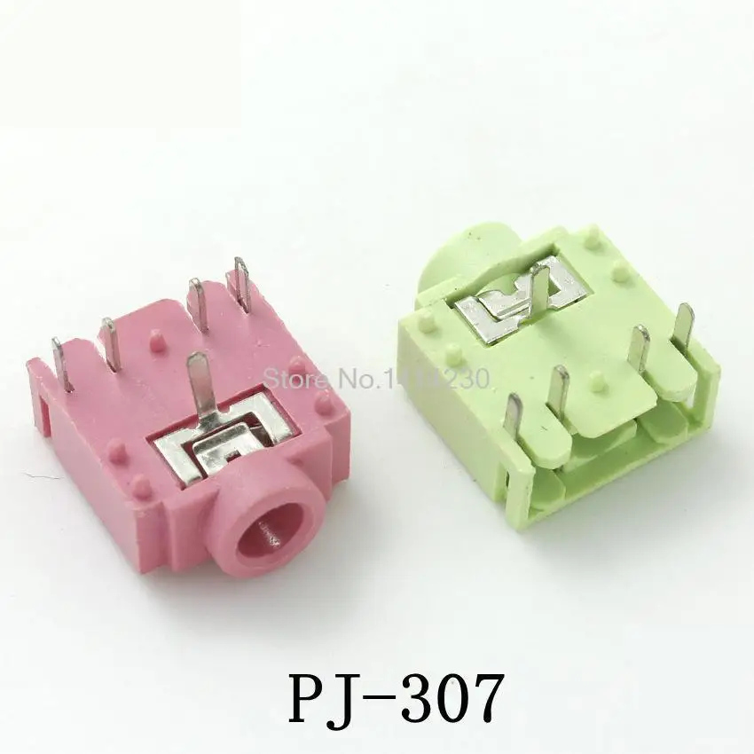 50 шт./упак. PJ307 3 5 мм стерео разъем Jack Audio коннектор PCB 3F07 25 шт. розовый и зеленый |