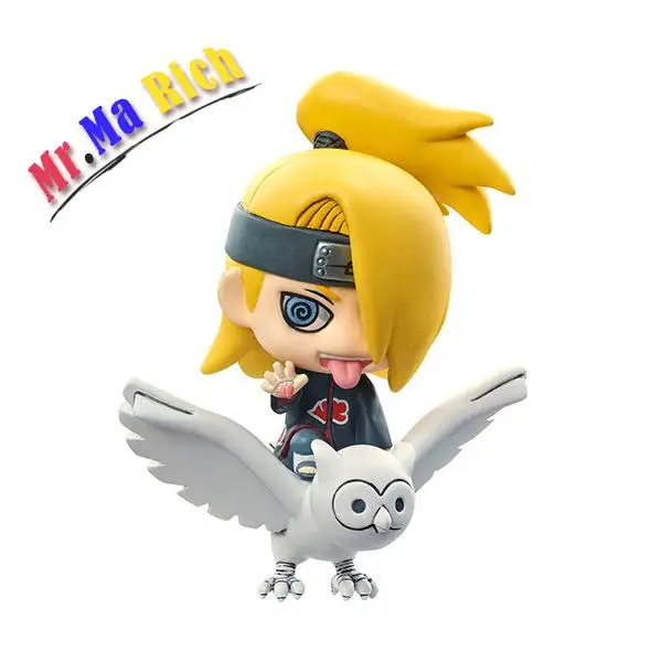 6 шт./компл. Аниме Naruto Zetsu Deidara Uzumaki Sasori Kakuzu 5 см Q Версия Модель ПВХ маленький Kawaii