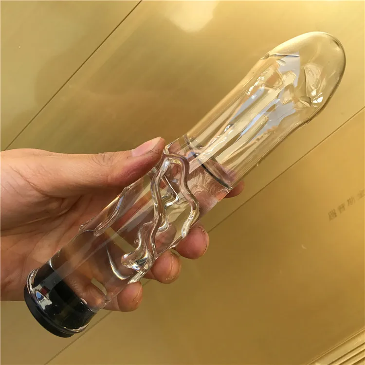 Фаллоимитатор из полого стекла с горячей ледяной водой Pyrex Анальная пробка