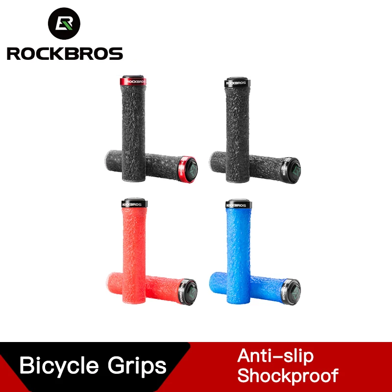 ROCKBROS резиновые MTB велосипеда ручки анти-скольжения велосипедный руль для йоги TPE
