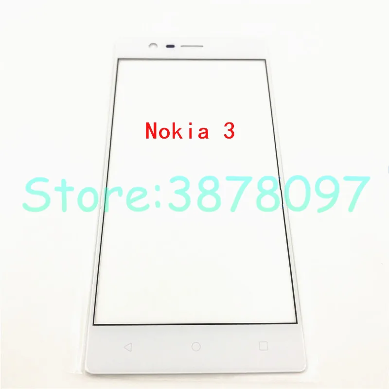 10 шт./лот панель сенсорного экрана для Nokia 3 5 6 7 Plus 8 переднее внешнее стекло топ