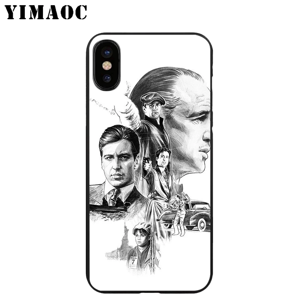 YIMAOC Мягкий ТПУ Черный силиконовый чехол для iPhone X или 10 8 7 6 6S Plus 5 5S SE Xr Xs Max |