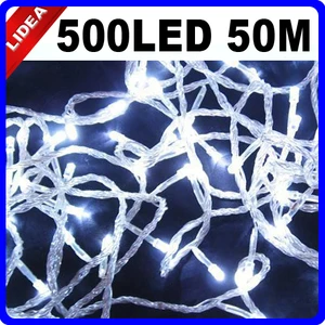 50 м 500 светодиодов 9 цветов для сада, Рождества, Рождества, сказочное украшение, уличная гирлянда, светодиодная Рождественская, свадебная, новогодняя подсветка