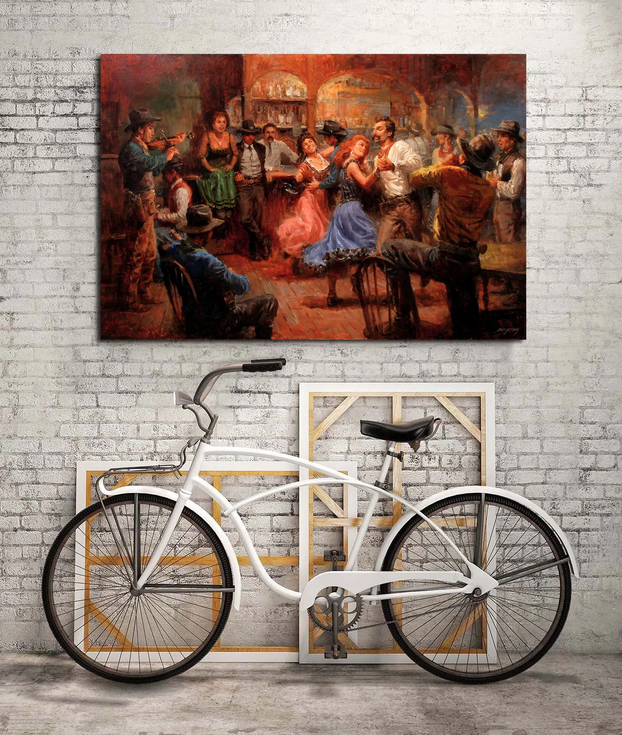 Энди Томас Западный пейзаж ковбойский стиль подарок холст Картина гостиная