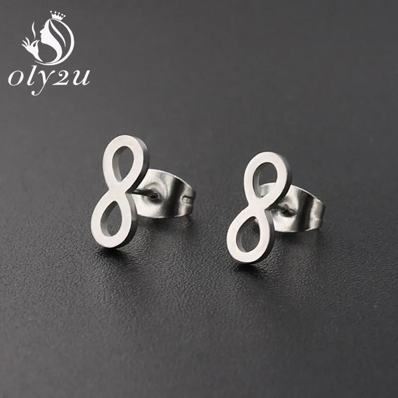 Серьги пусеты Oly2u Kpop в Корейском стиле серьги из нержавеющей стали для девочек