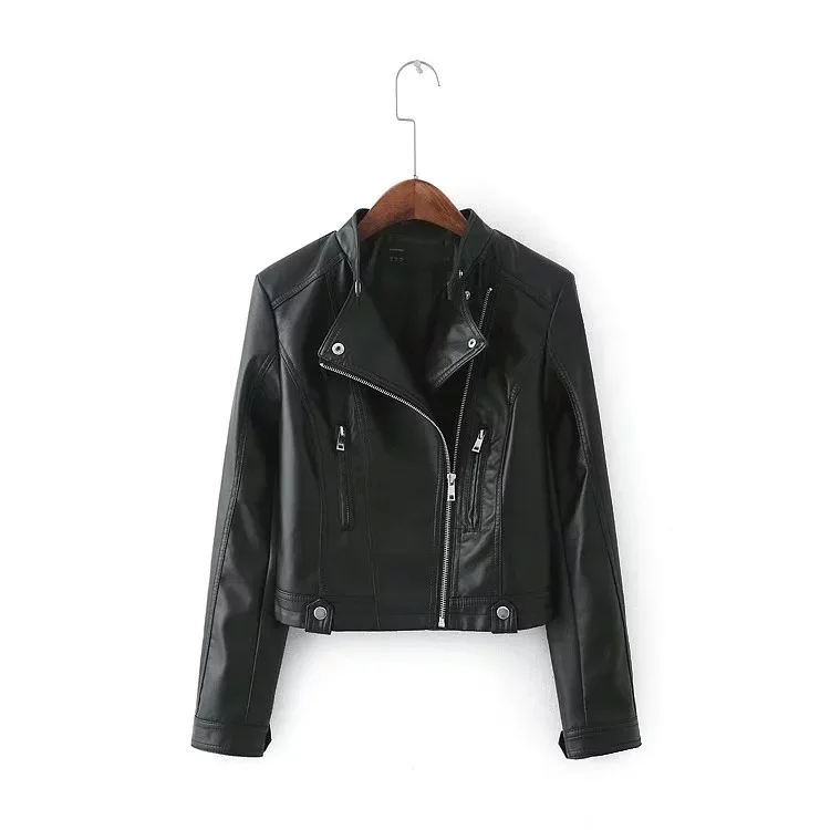 Осень 2018 Весна Зима стеганая Женская куртка Ретро АПЕЛЬ кожа девушка тонкий