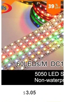 12 В 12 в 5 м 5050 Светодиодная лента 60 Светодиодный/м белый теплый белый RGB Черный PCB 5050 SMD Светодиодная лента Водонепроницаемая IP65/Водонепроницаемая IP20
