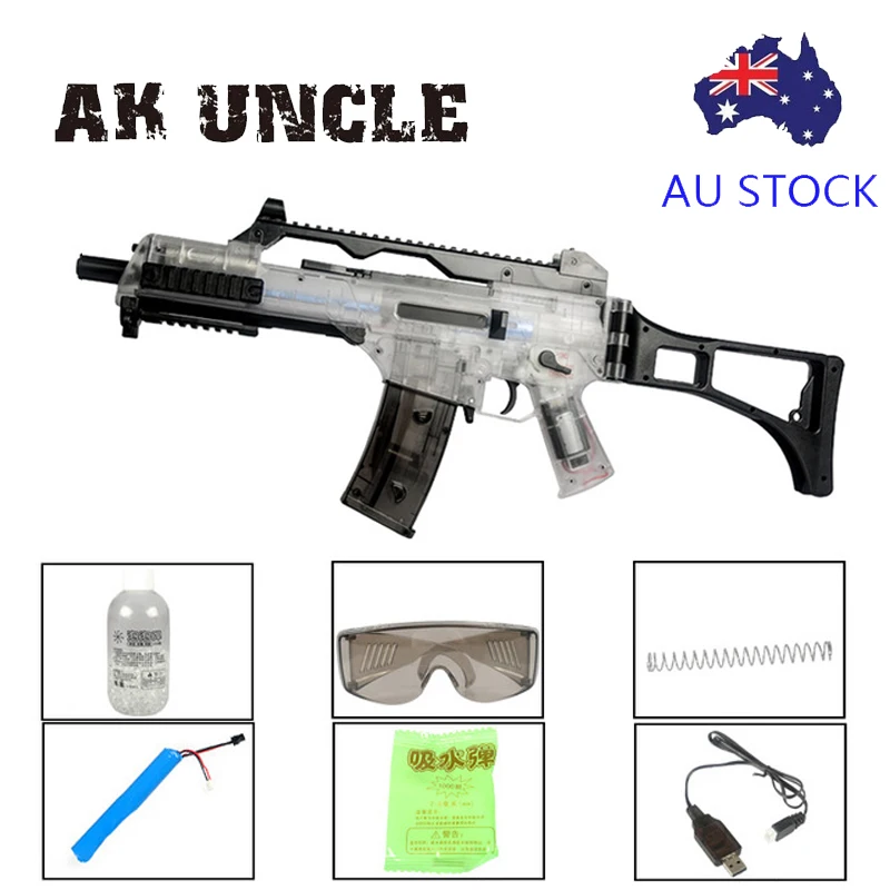 AK UNCLE AU сток XWR G36 V2 WBB прозрачный черный гелевый шар для струйной обработки журнал