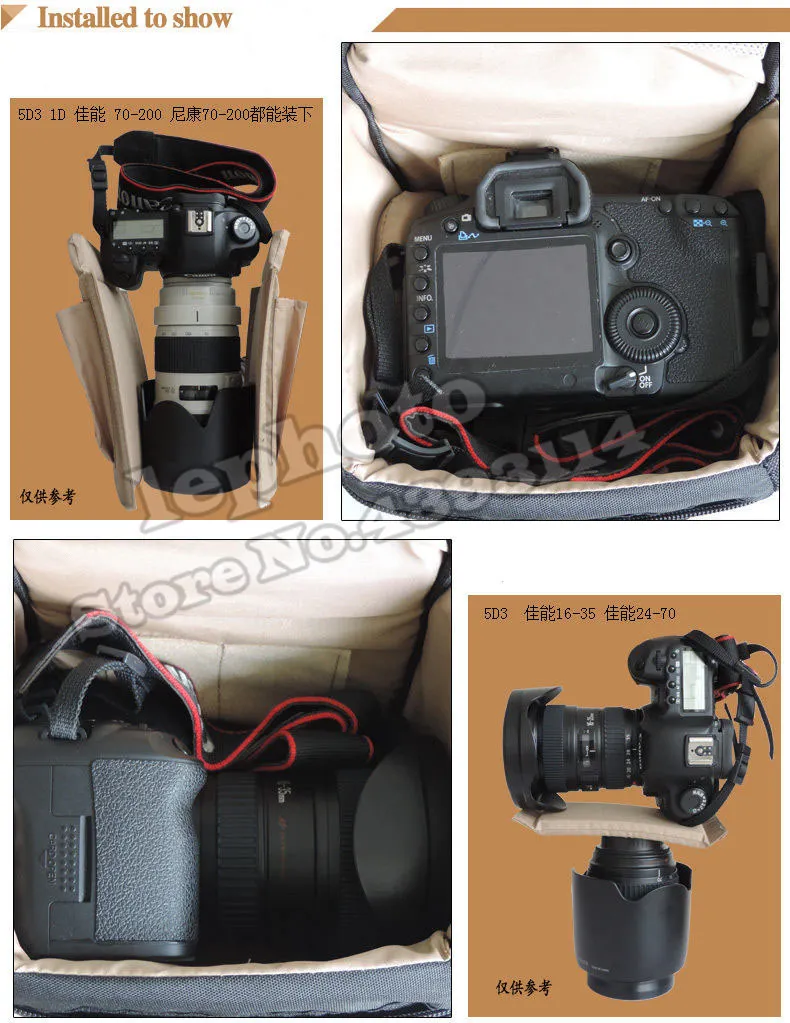 Сумка для DSLR камеры сумка телеобъектива чехол Водонепроницаемый