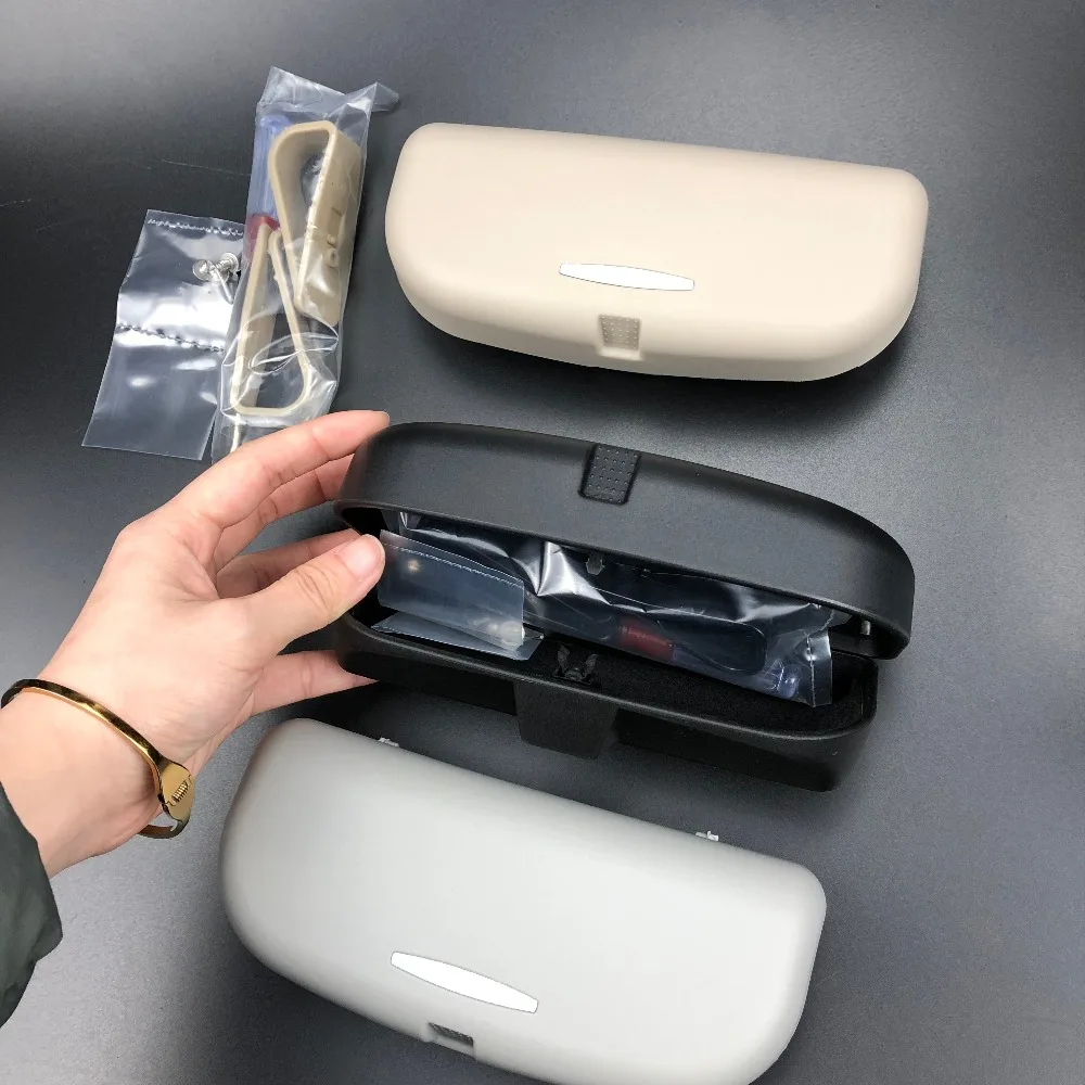 

Car-Styling Sun Visor Glasses Case for Ford Mustang Ranger Figo KA Territory FLEX Transit Super Duty Atlas F-150 F250 F350 F450