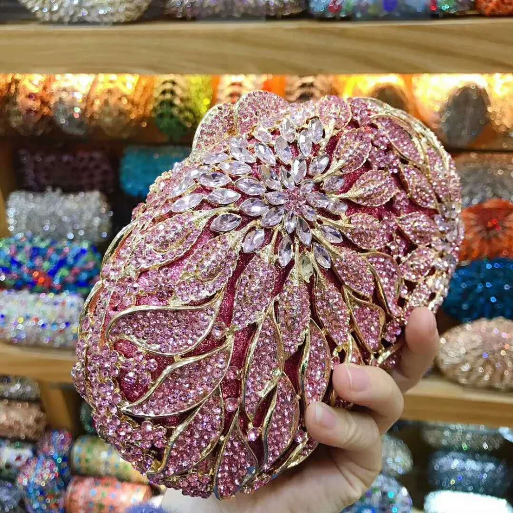 Роскошные модные дизайнерские вечерние сумки XIYUAN розового/Красного/серебряного