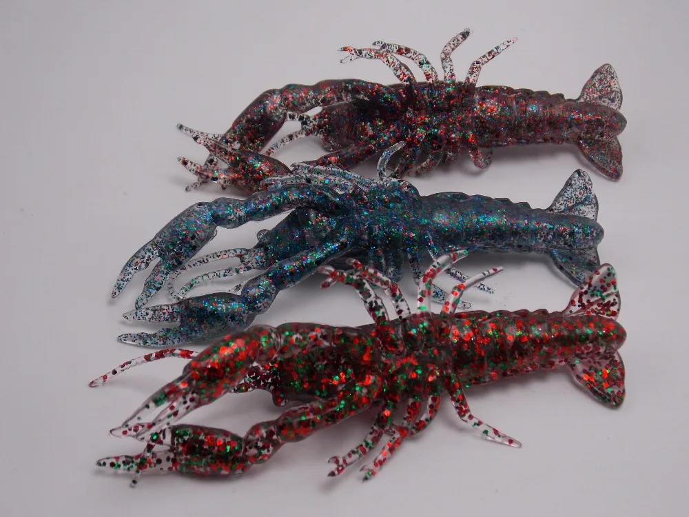CATCHSIF 6 шт. ультра туры жизни Craw приманки 3D раки Твердые Мягкие рыболовные приманки 4,7 дюймов 0,65 унций