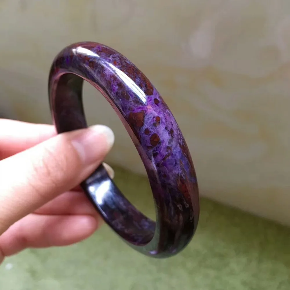 Сертификат натуральный драгоценный камень Sugilite женский Южноафриканский браслет