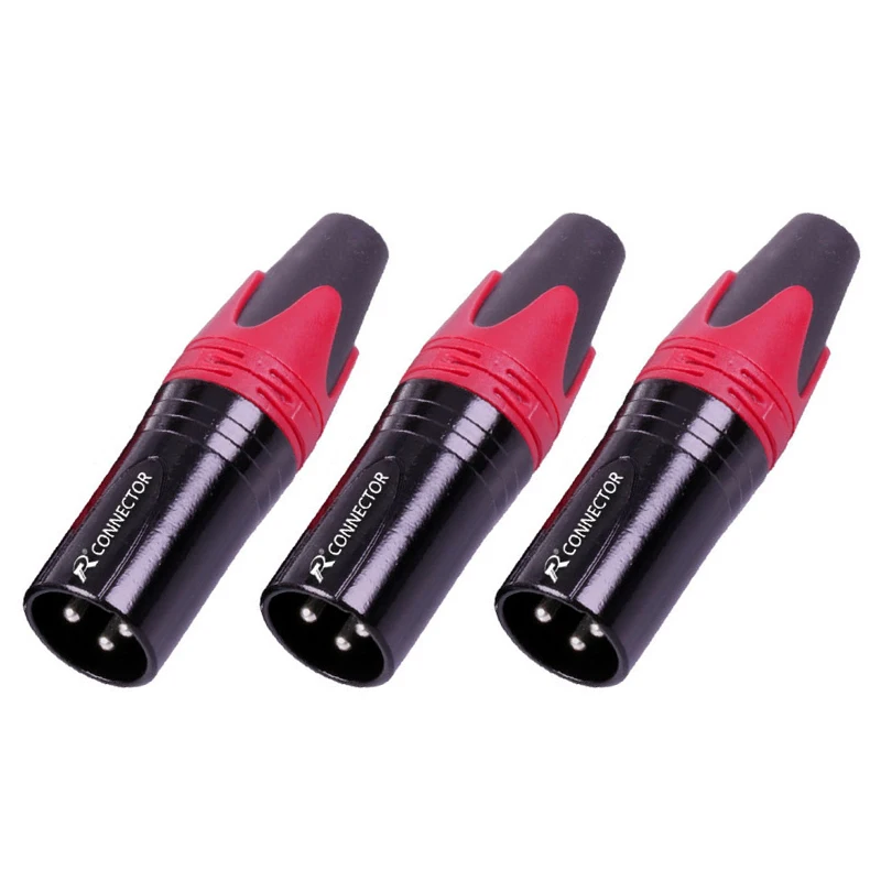 1 шт. NC3MXX и NC3FXX XLR разъем, 3 Pin, пайка XL штекер и Женский Разъем Аудио Микрофон разъем для микрофона, 7 цветов