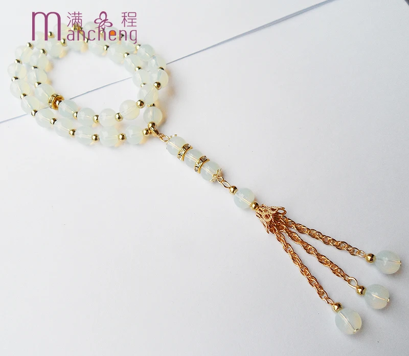 Ид аль-Фитр фестиваль этнические религиозные четки тасбих опал браслет из бисера