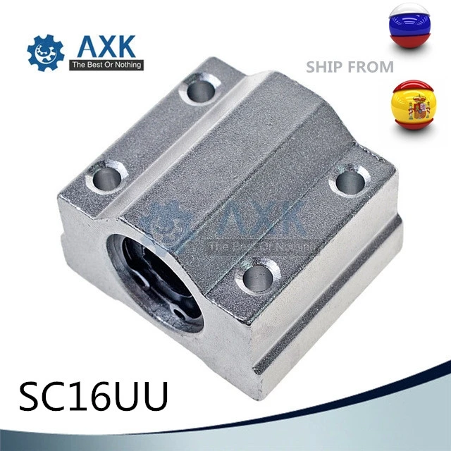 4 шт./лот SC16UU SCS16UU 16 мм линейный Шарикоподшипниковый блок CNC роутер с lm16ubush опорный