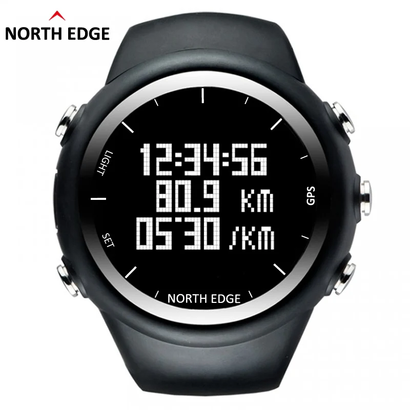 Northedge GPS часы Цифровой час Для мужчин цифровой спортивные smart темп Скорость