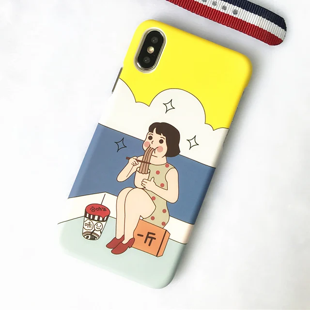 Style 2 Забавный парный чехол для телефона LACK для iphone XS Max X XR 8 7 6 S Plus 5 5S SE, чехол для влюбленных, есть лапша, окрашенный чехол s, Жесткий Чехол из поликарбоната - Цвет: Style 2