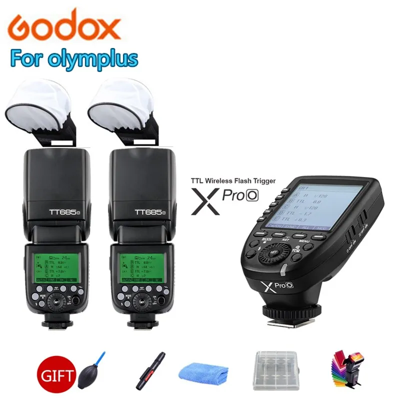 2X Godox TT685O вспышка для камеры GN60 Беспроводной TTL HSS + Xpro O триггер Olympus PEN F E P3 P5 PL5 PL6 PL7
