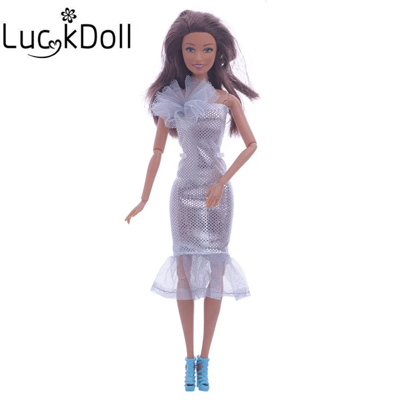 Новинка 2019 лидер продаж модное платье для куклы LUCKDOLL аксессуары вечерних кукол